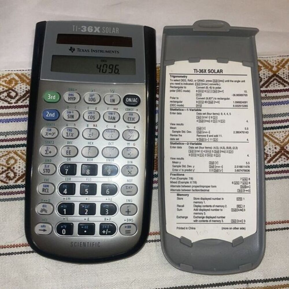 Texas Instruments Ti-36x Scientific Calculator - Slim And Lightweight